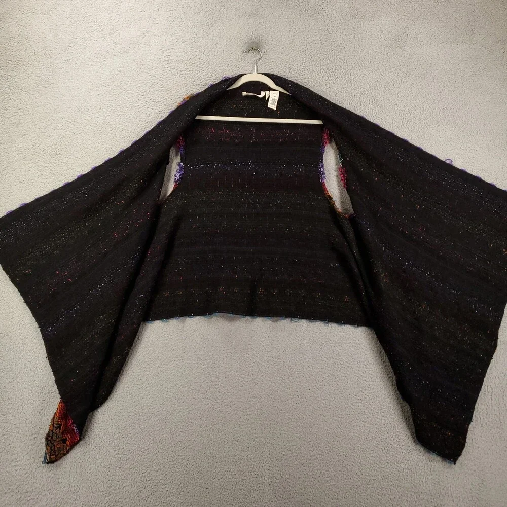 Soft Surroundings Cardigan Sweater One Size Boho Artsy Sleeveless Open Front - Picture 9 of 13
